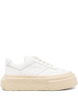 MM6 Maison Margiela: Белые кроссовки 