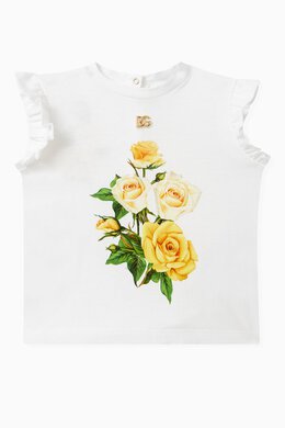 Dolce & Gabbana: Футболка Rose с принтом