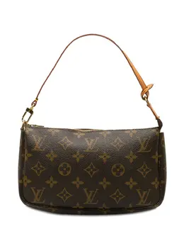 Louis Vuitton Pre-Owned: Коричневый клатч