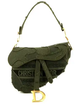 Christian Dior Pre-Owned: Зелёная сумка