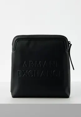 Armani Exchange: Чёрная сумка 