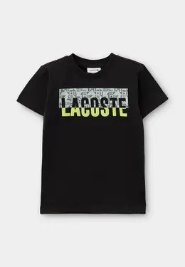 Lacoste: Чёрная футболка 