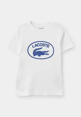 Lacoste: Белая футболка 