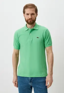 Lacoste: Зелёное поло 