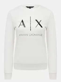 Armani Exchange: Белый свитшот 