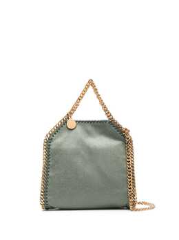 Stella McCartney: Зелёная сумка-шоппер  Tiny Falabella