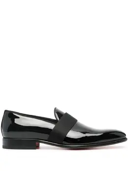 Santoni: Чёрные туфли 