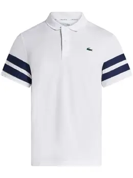 Lacoste: Белое поло 