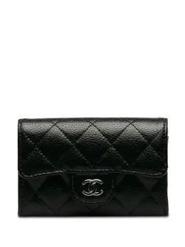 CHANEL Pre-Owned: Чёрный картхолдер