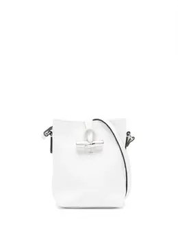 Longchamp: Белая сумка через плечо  Roseau