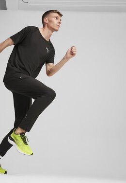 PUMA: Чёрные кроссовки 