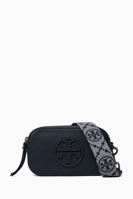 Tory Burch: Чёрная сумка через плечо Mini Miller