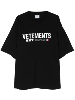 VETEMENTS: Футболка с принтом 