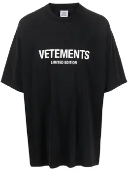 VETEMENTS: Футболка с принтом 