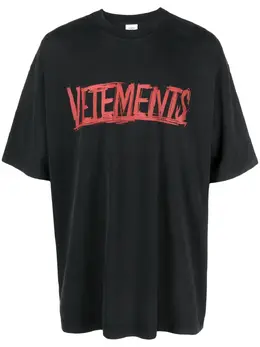 VETEMENTS: Футболка с принтом 