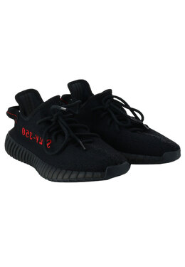 ADIDAS YEEZY: Чёрные кроссовки 