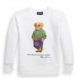 Polo Ralph Lauren: Белый свитшот