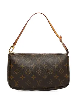 Louis Vuitton Pre-Owned: Коричневый клатч