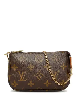 Louis Vuitton Pre-Owned: Коричневый клатч