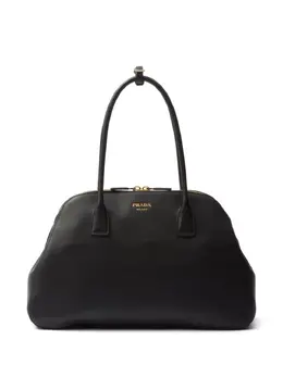 Prada: Чёрная сумка-шоппер 