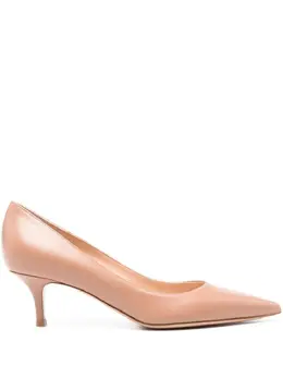 Gianvito Rossi: Бежевые туфли 