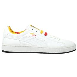 PUMA: Белые кроссовки  Basket