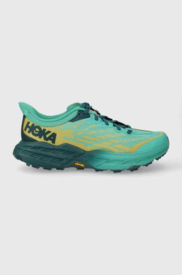 HOKA: Зелёные кроссовки 