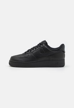 Nike: Чёрные кроссовки  Air Force 1