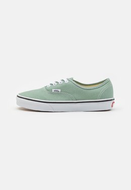 Vans: Зелёные кроссовки  Authentic