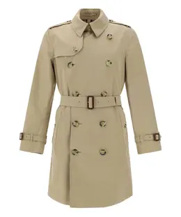 Burberry: Хлопковое пальто  Kensington