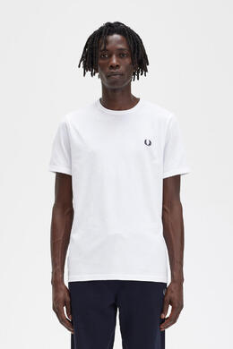 Fred Perry: Белая футболка 