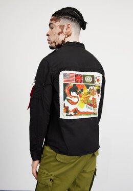 Alpha Industries: Чёрная рубашка 