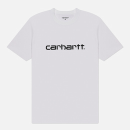 Carhartt WIP: Белая футболка  Script