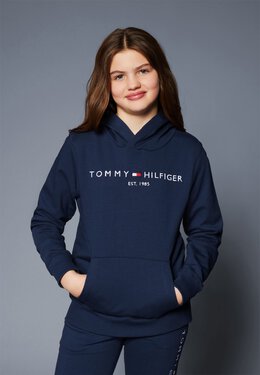 Tommy Hilfiger: Синяя толстовка  Essential