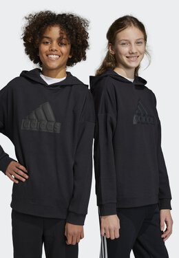 Adidas: Чёрная толстовка 