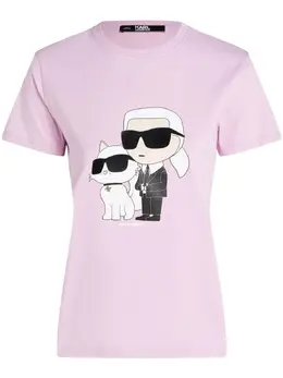 Karl Lagerfeld: Светлая футболка  Ikonik Karl