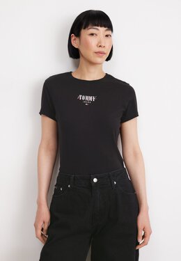 Tommy Jeans: Футболка  Essential с принтом