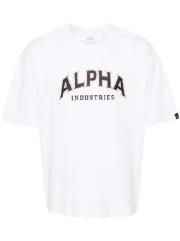 Alpha Industries: Футболка с принтом