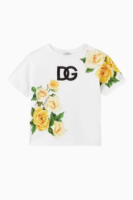 Dolce & Gabbana: Футболка Rose с принтом