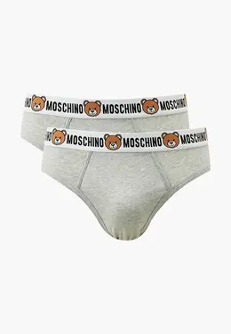 Moschino Underwear: Серые трусы 