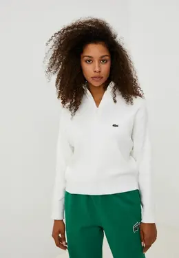 Lacoste: Белый свитер 