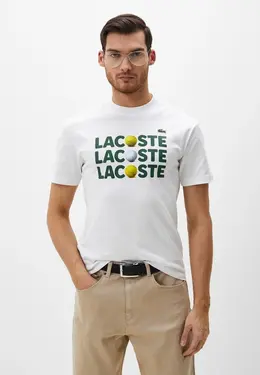 Lacoste: Белая футболка 