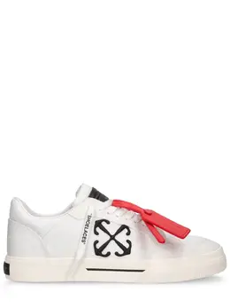 OFF-WHITE: Белые кроссовки  Vulcanized