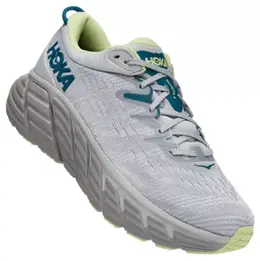 Hoka: Серые кроссовки 