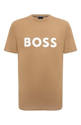 BOSS: Хлопковая футболка 