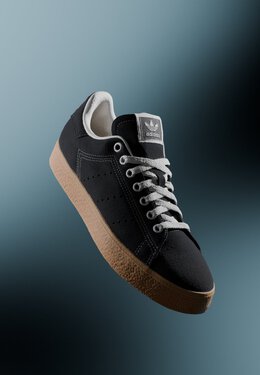 Adidas Originals: Чёрные кроссовки  Stan Smith