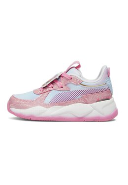 PUMA: Серебристые кроссовки RS-X