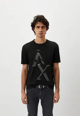 Armani Exchange: Чёрная футболка 