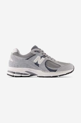 New Balance: Серые кроссовки 