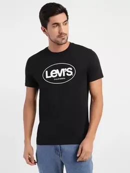 Levi's: Чёрная футболка